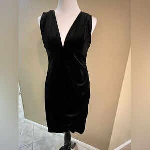 Elegant Black Velvet Dress